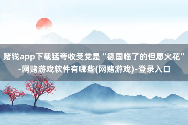 赌钱app下载猛夸收受党是“德国临了的但愿火花”-网赌游戏软件有哪些(网赌游戏)-登录入口